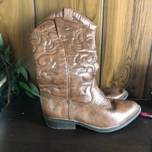 RodeoRopers Cowgirl Boots brown size 7